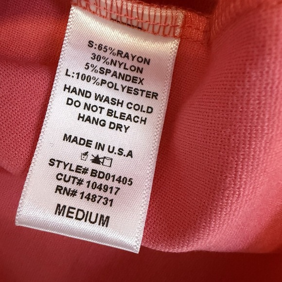 Blue Blush Size M Pink Bodycon V Neck Knit Cutout Back Mini Dress - Picture 8 of 11